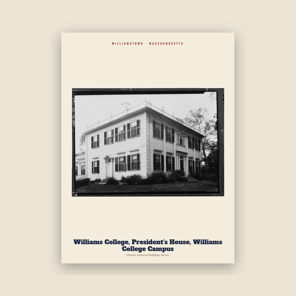 Williamstown Williams College, President's House, Williams College Campus Archive Print