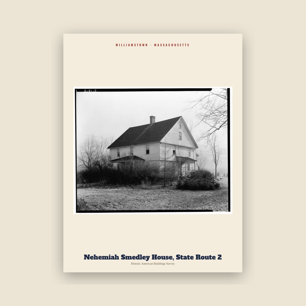 Williamstown Nehemiah Smedley House, State Route 2 Archive Print