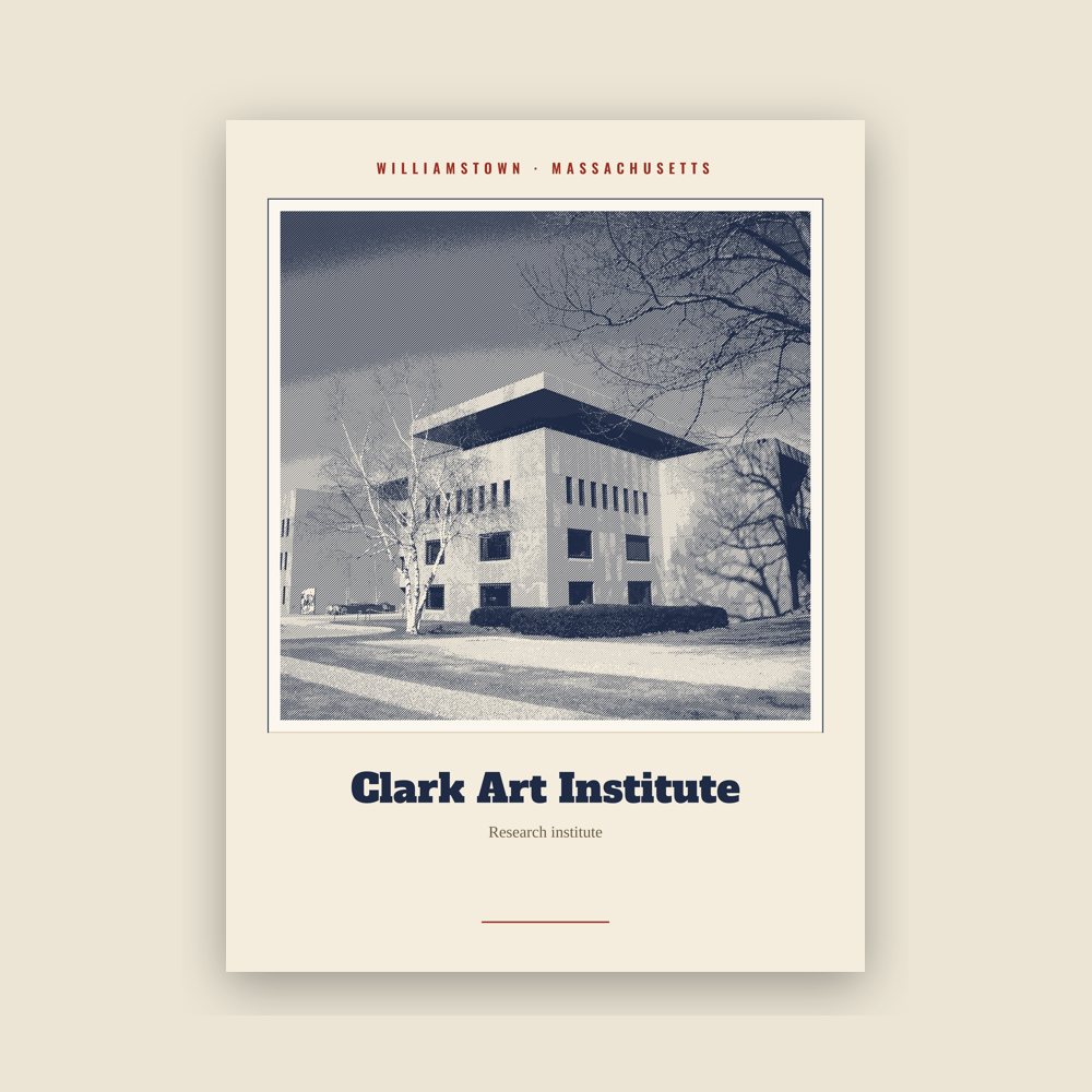 Williamstown Clark Art Institute Landmark Print