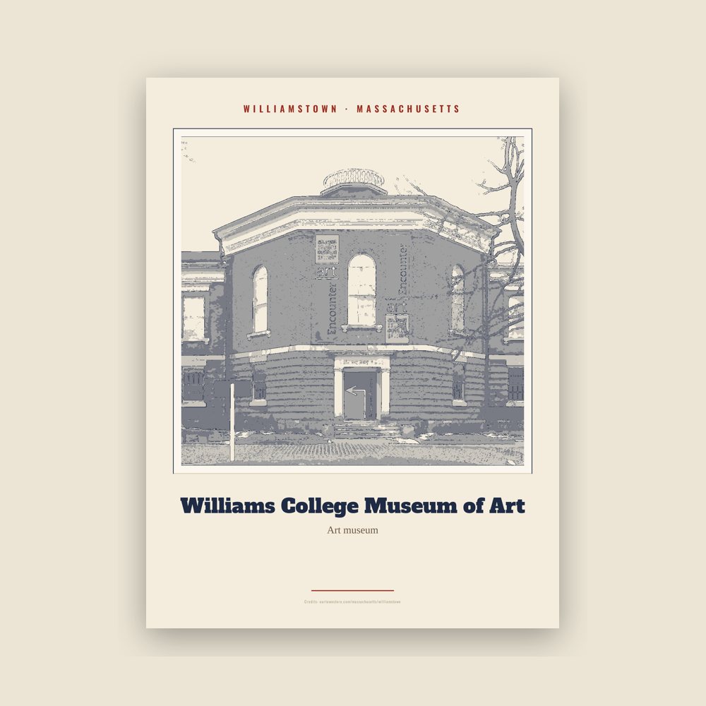 Williamstown Williams College Museum of Art Landmark Print