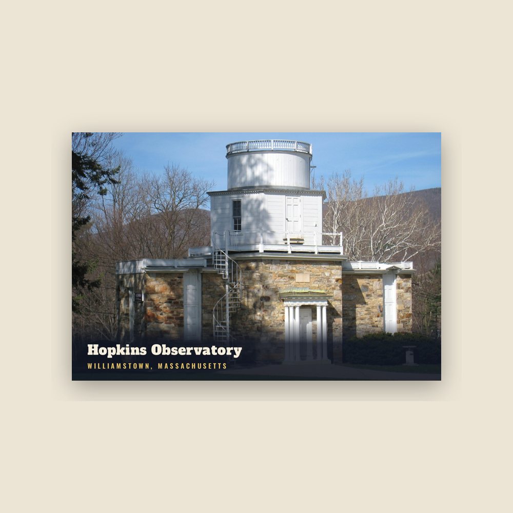 Williamstown Hopkins Observatory Postcard
