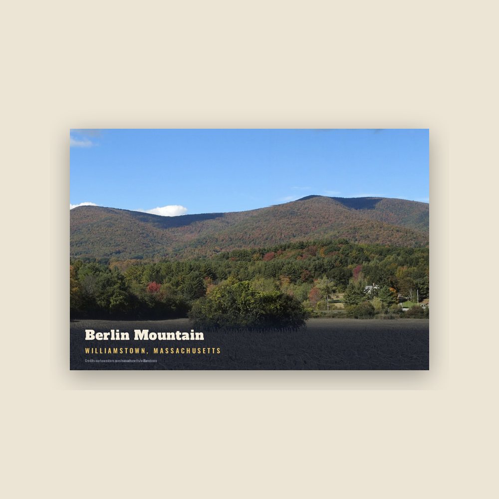 Williamstown Berlin Mountain Postcard