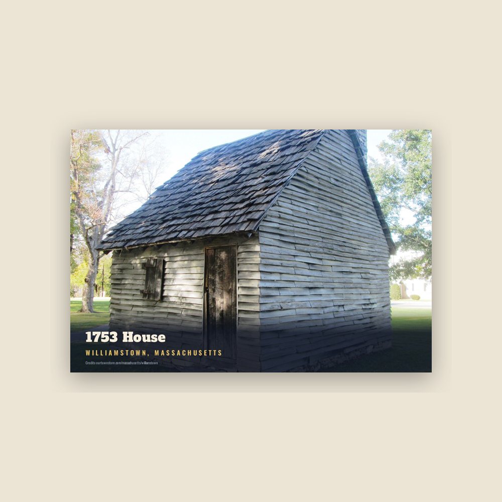 Williamstown 1753 House Postcard