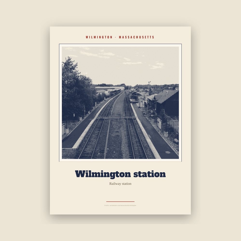 Wilmington Wilmington station Landmark Print