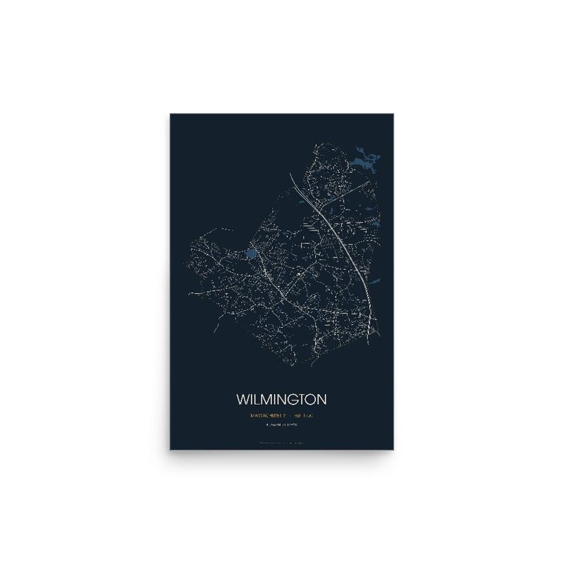 Wilmington Street Map Poster · Midnight