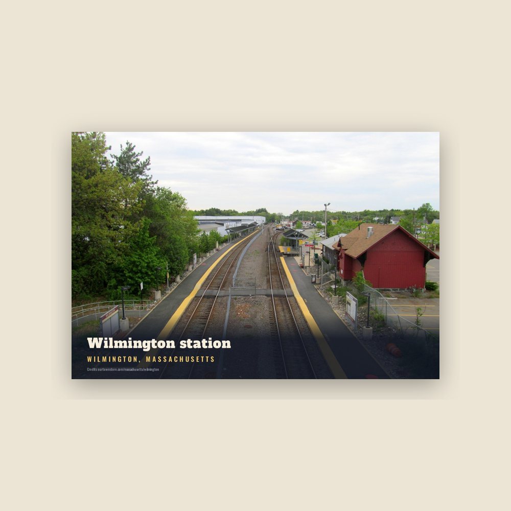 Wilmington Wilmington station Postcard