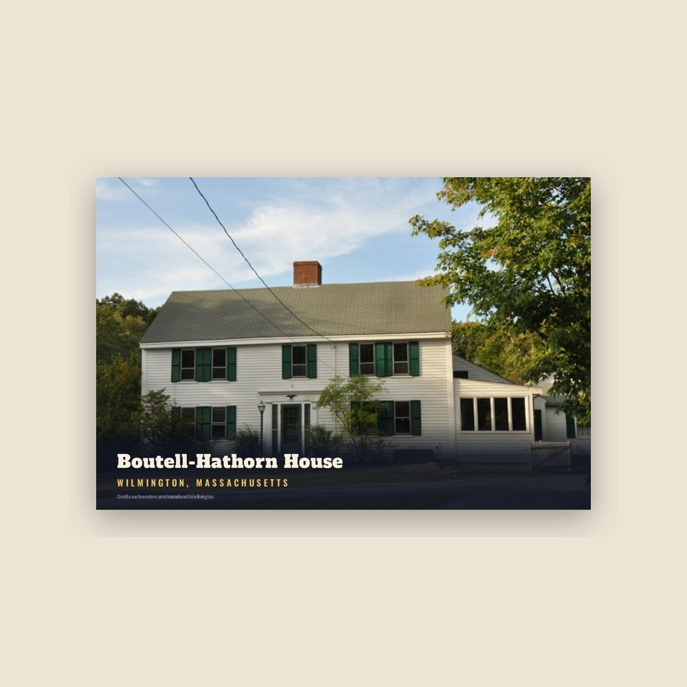 Wilmington Boutell-Hathorn House Postcard