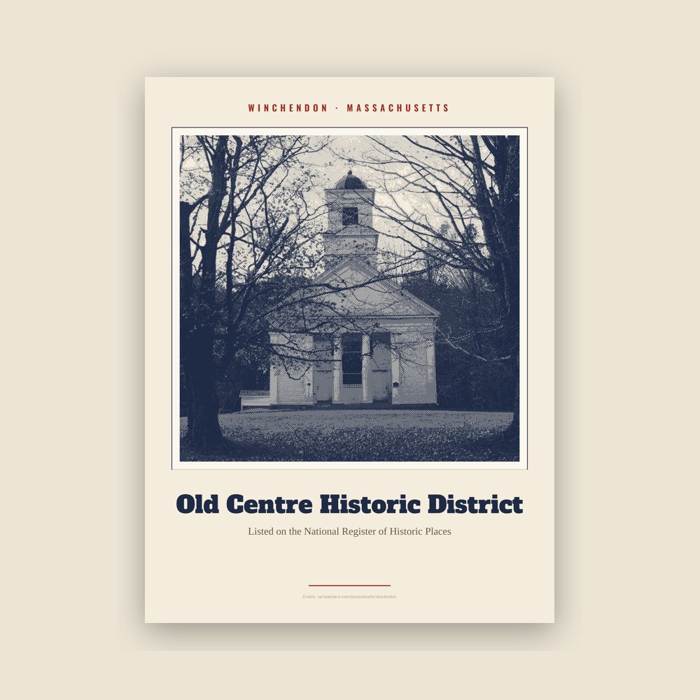 Winchendon Old Centre Historic District Landmark Print