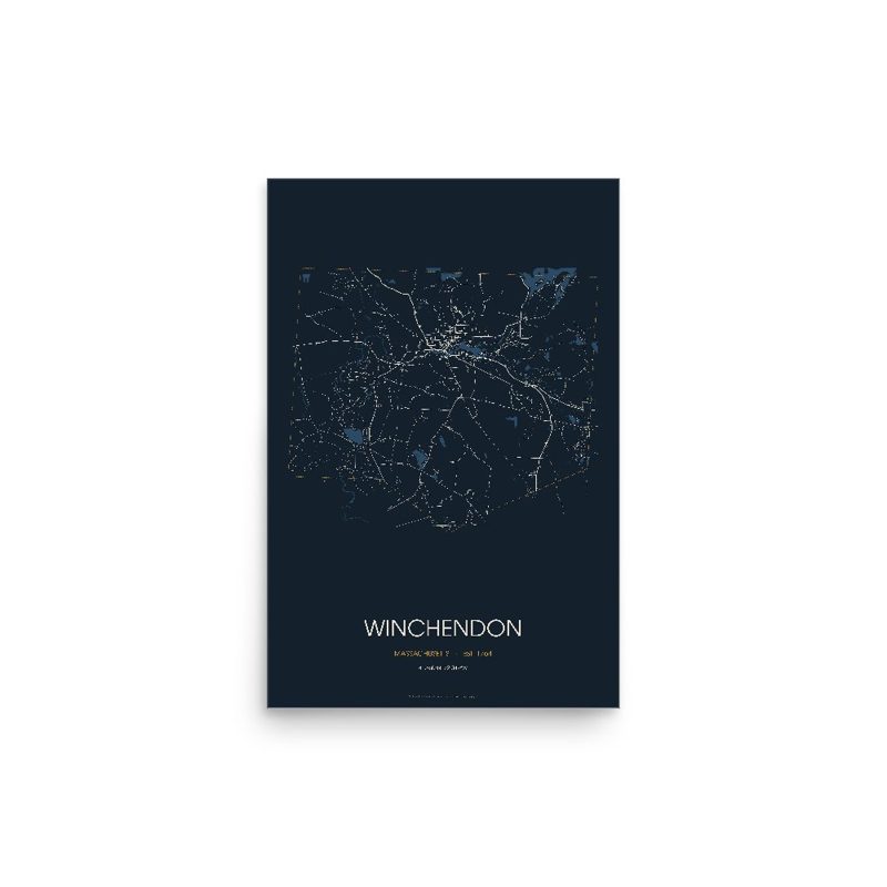 Winchendon Street Map Poster · Midnight