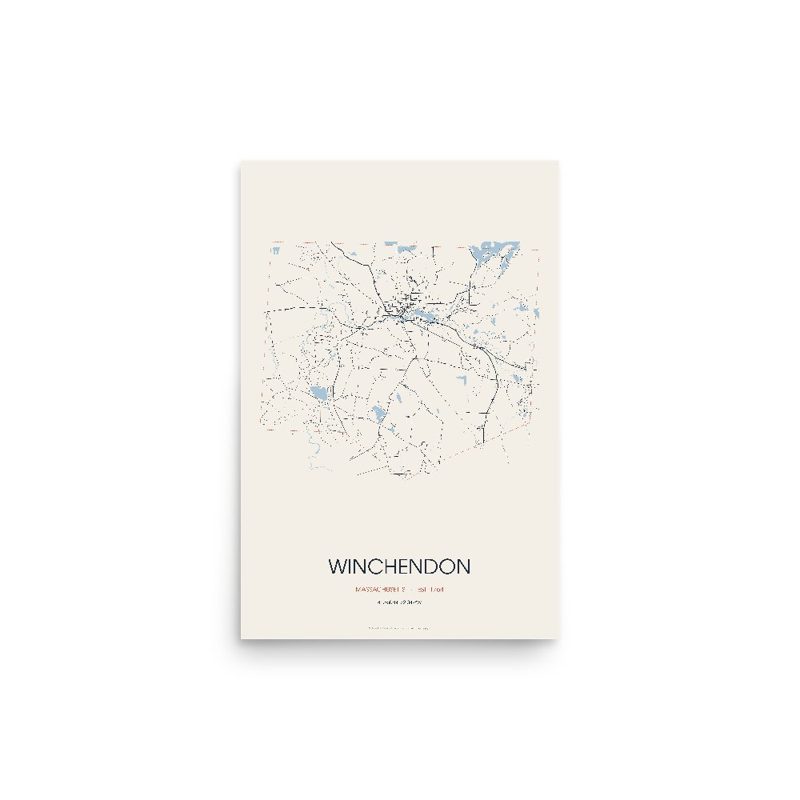 Winchendon Street Map Poster · Linen