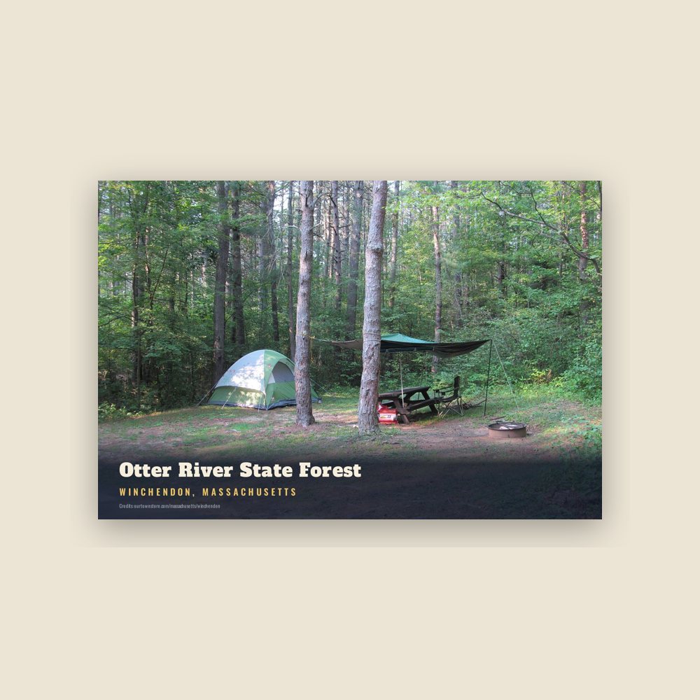 Winchendon Otter River State Forest Postcard