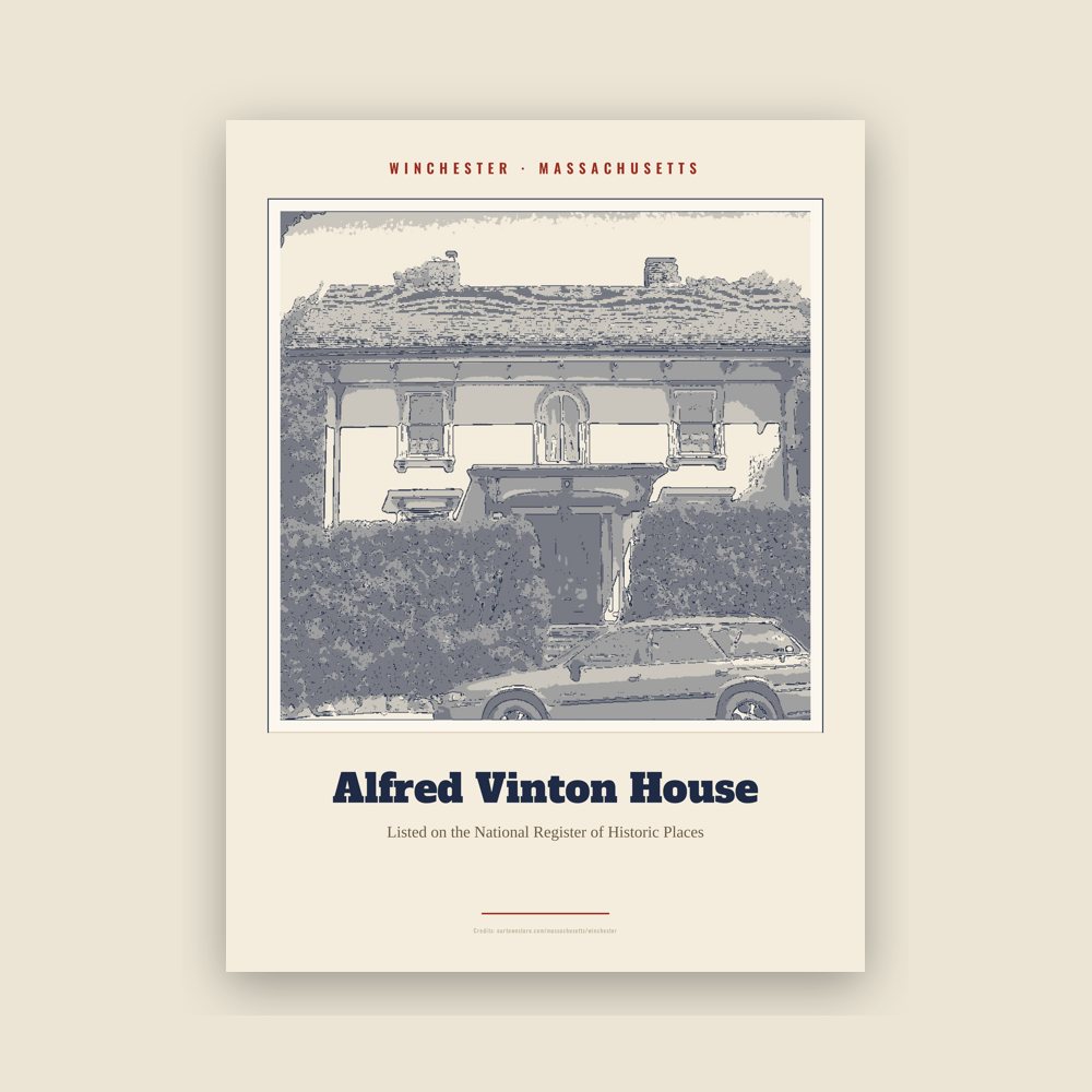 Winchester Alfred Vinton House Landmark Print