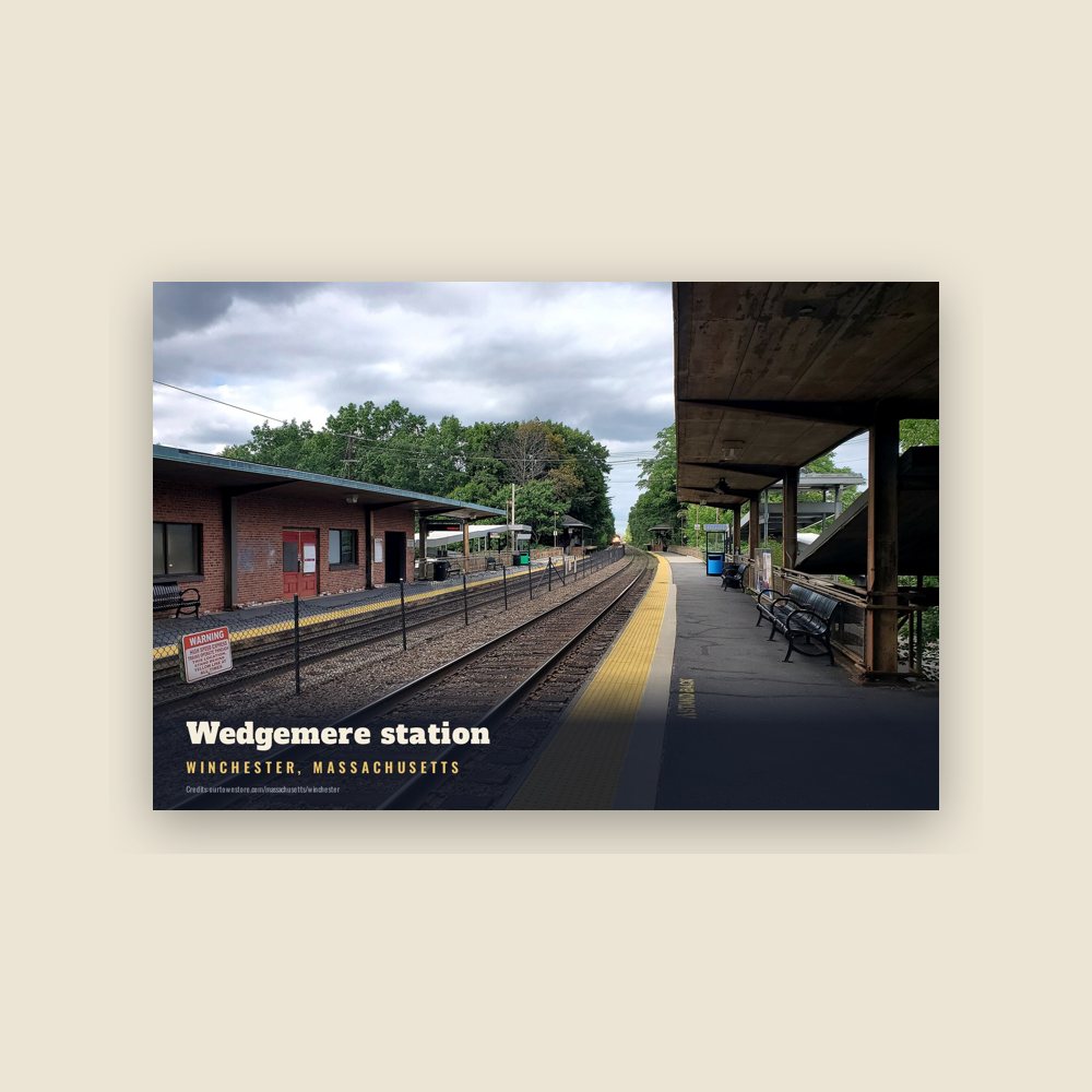 Winchester Wedgemere station Postcard