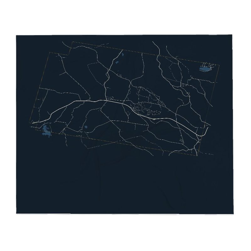 Windsor Street Map Throw Blanket
