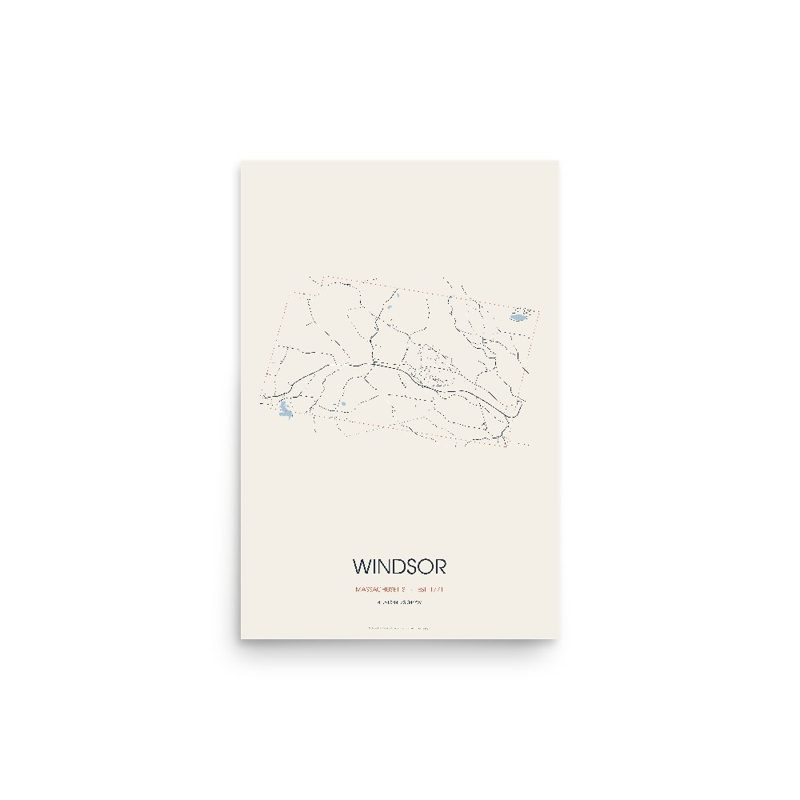 Windsor Street Map Poster · Linen