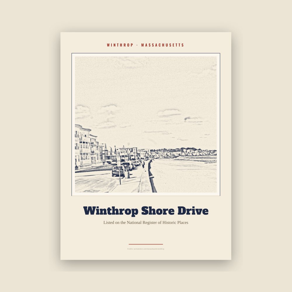 Winthrop Winthrop Shore Drive Landmark Print