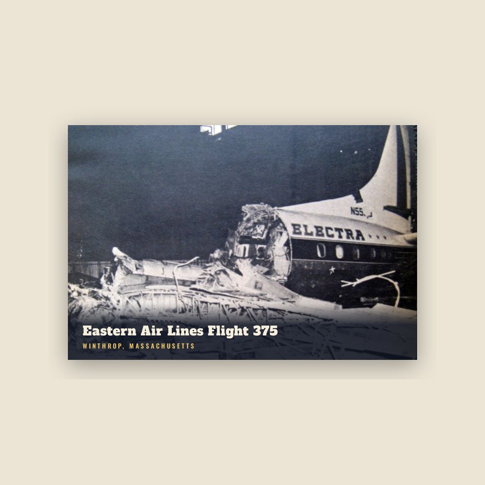 Winthrop Eastern Air Lines Flight 375 Postcard