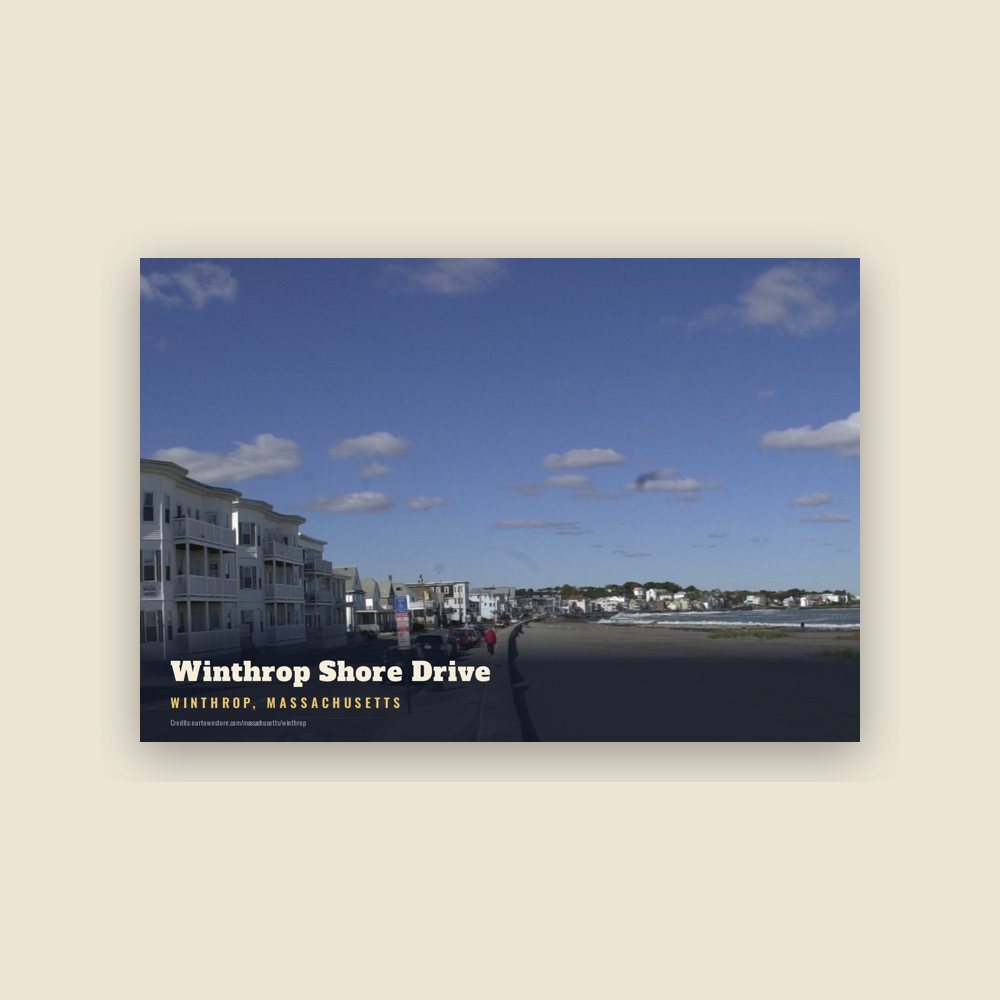 Winthrop Winthrop Shore Drive Postcard