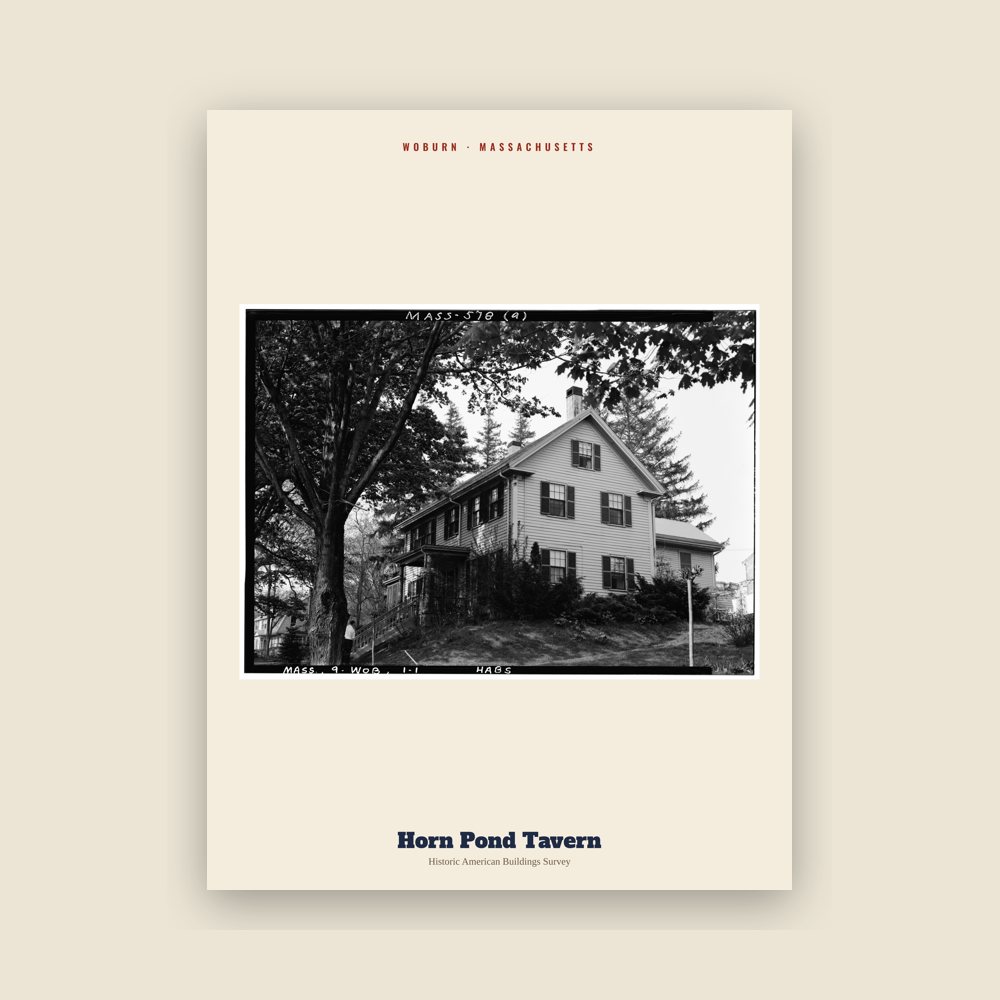 Woburn Horn Pond Tavern Archive Print