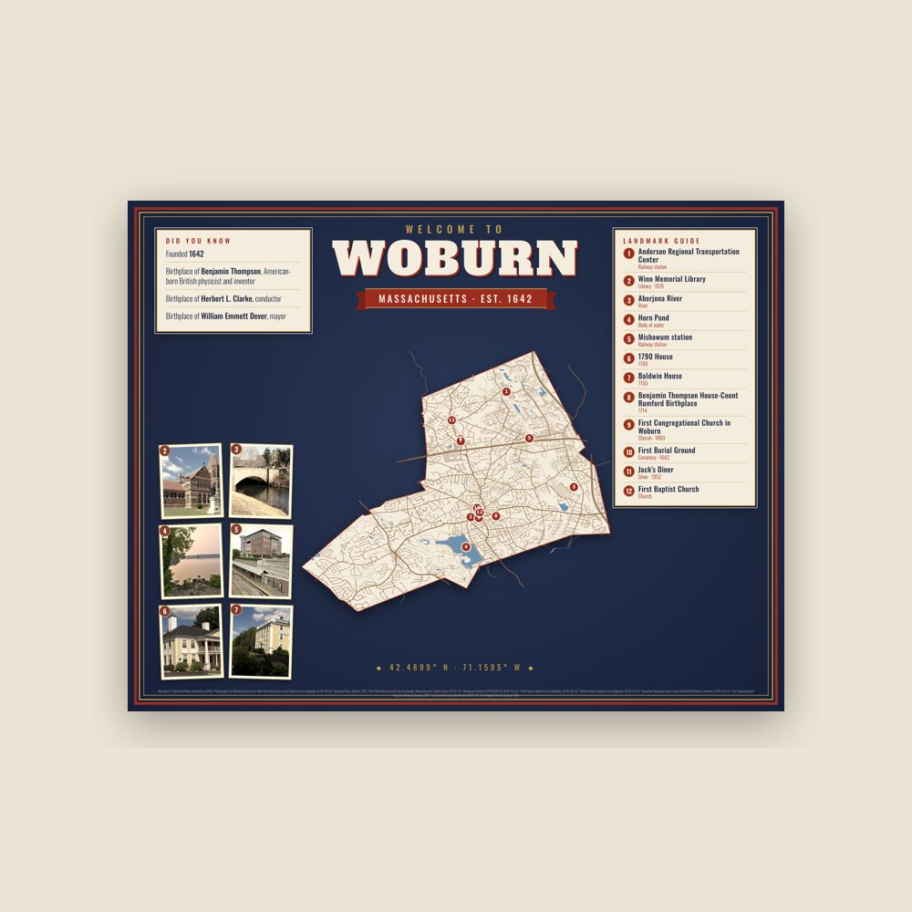 Woburn Map Placemat