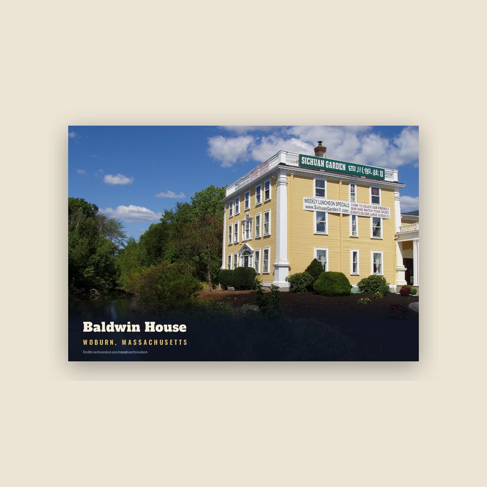 Woburn Baldwin House Postcard