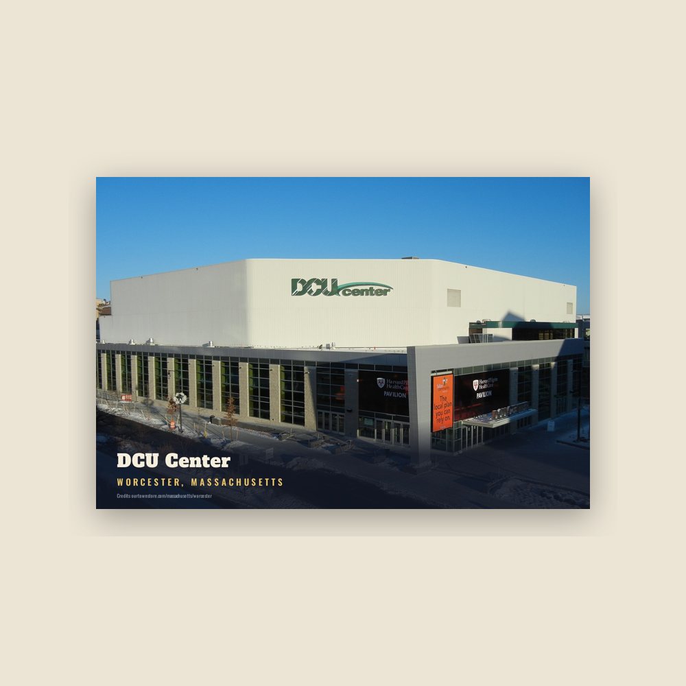 Worcester DCU Center Postcard