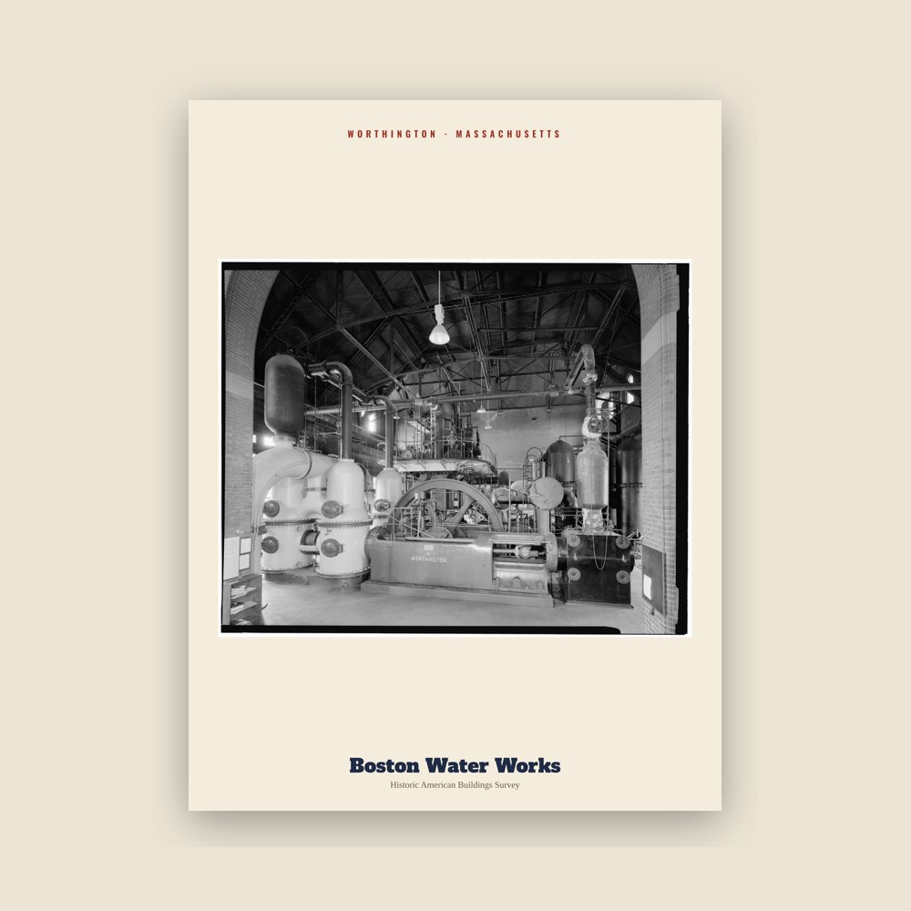 Worthington Boston Water Works Archive Print