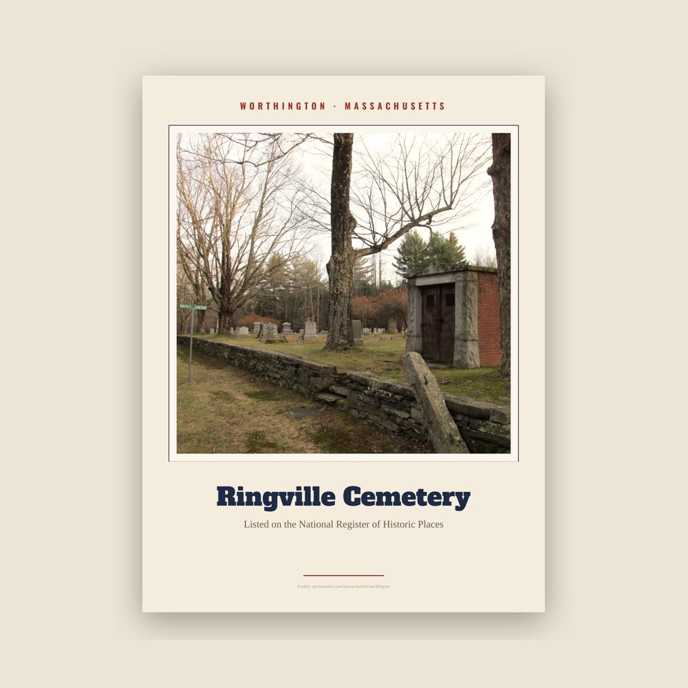 Worthington Ringville Cemetery Landmark Print
