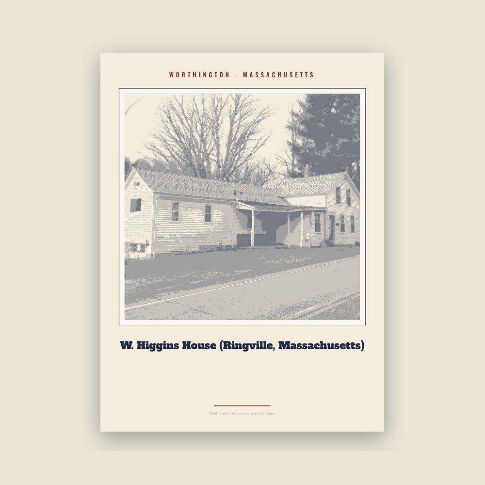 Worthington W. Higgins House (Ringville, Massachusetts) Landmark Print