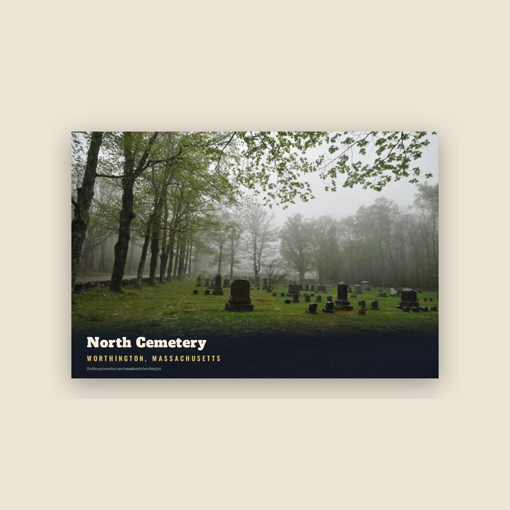 Worthington North Cemetery Postcard