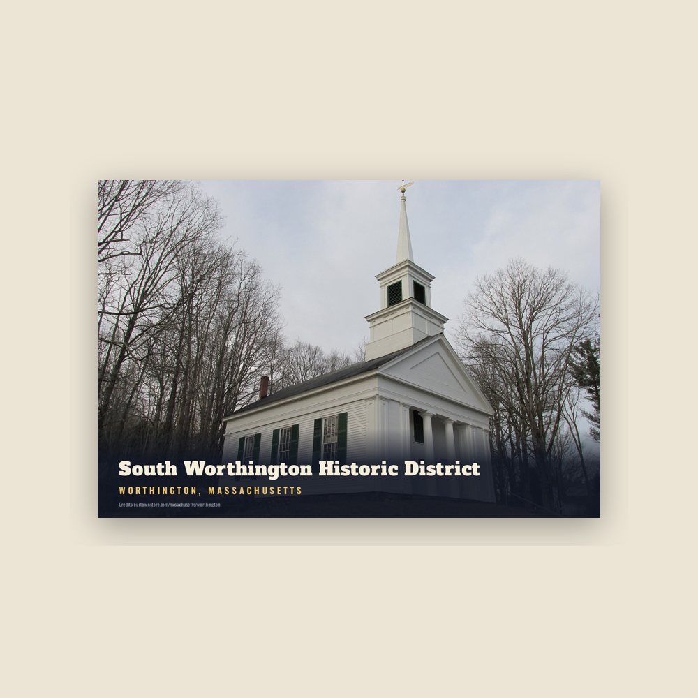 Worthington South Worthington Historic District Postcard