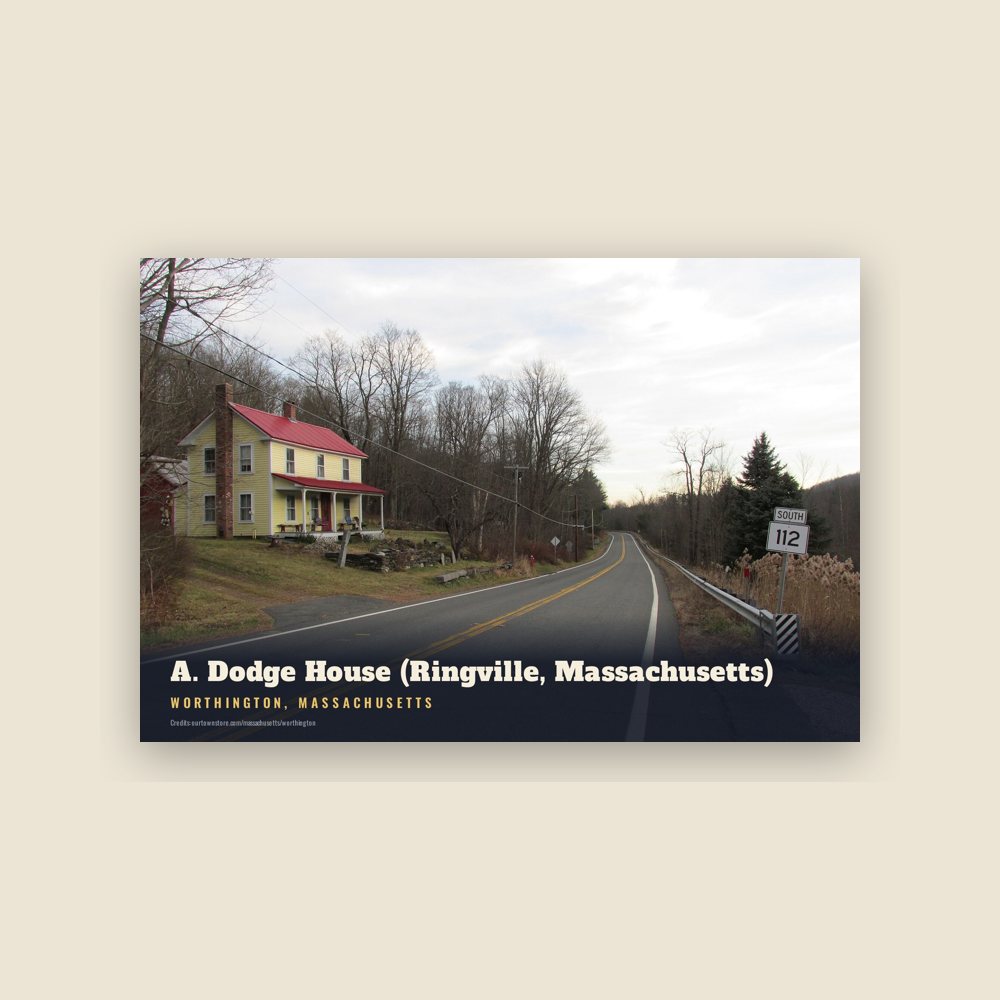 Worthington A. Dodge House (Ringville, Massachusetts) Postcard