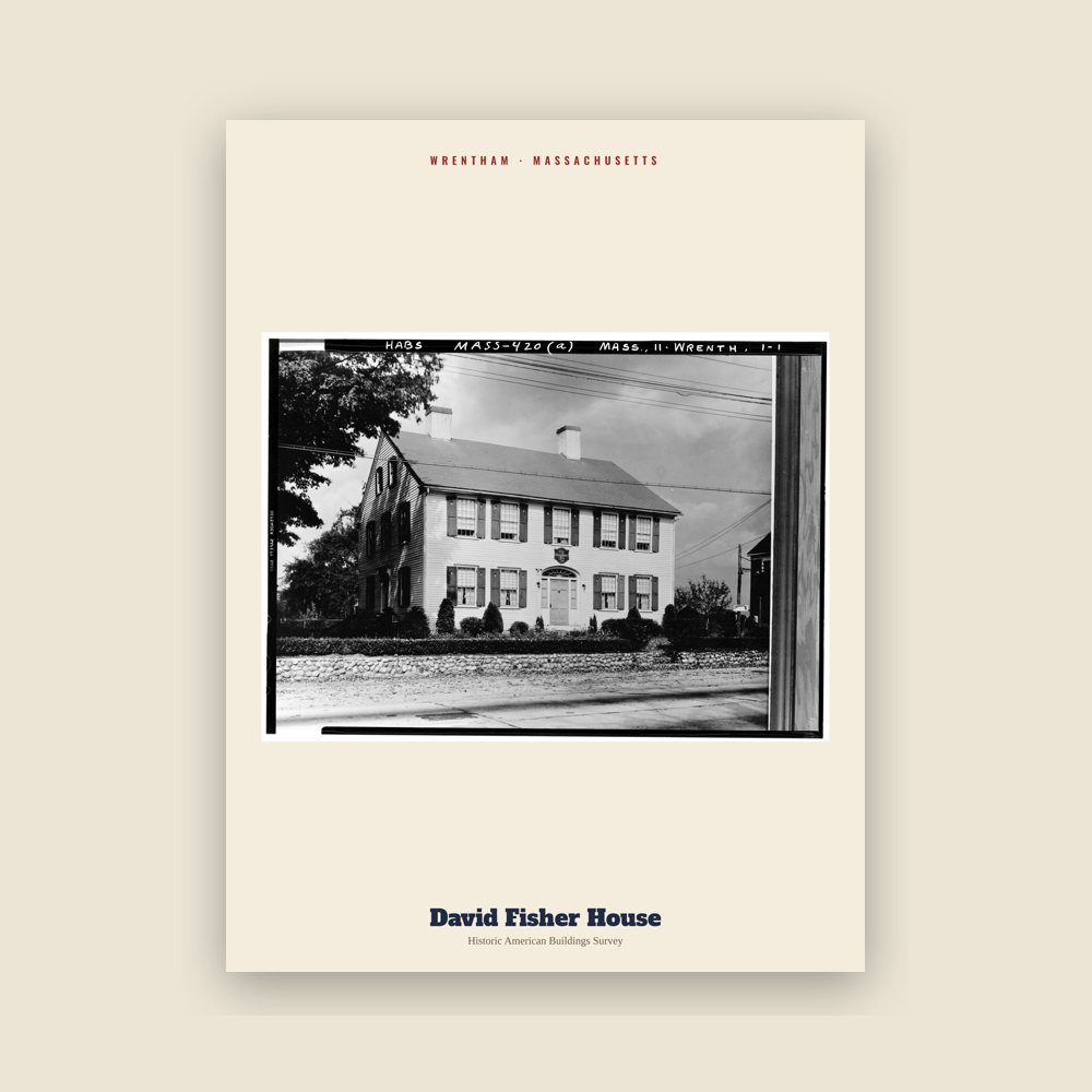 Wrentham David Fisher House Archive Print