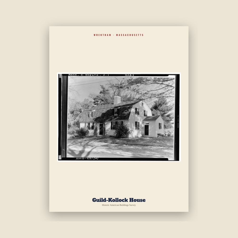 Wrentham Guild-Kollock House Archive Print