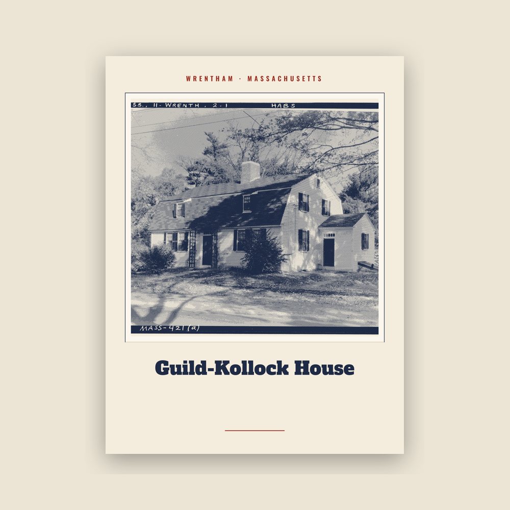 Wrentham Guild-Kollock House Landmark Print
