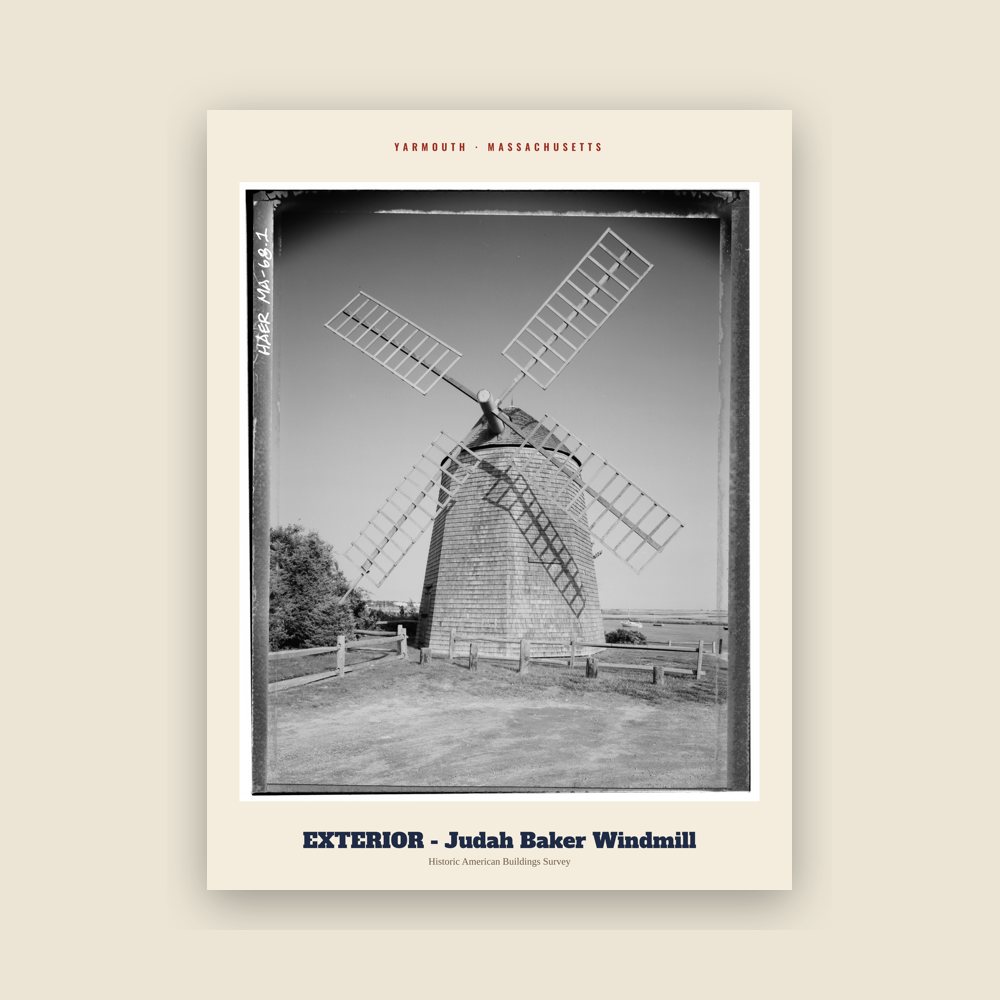 Yarmouth EXTERIOR - Judah Baker Windmill Archive Print