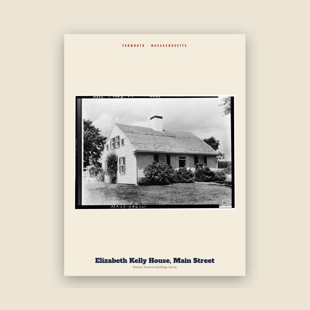 Yarmouth Elizabeth Kelly House, Main Street Archive Print