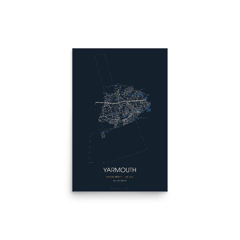 Yarmouth Street Map Poster · Midnight