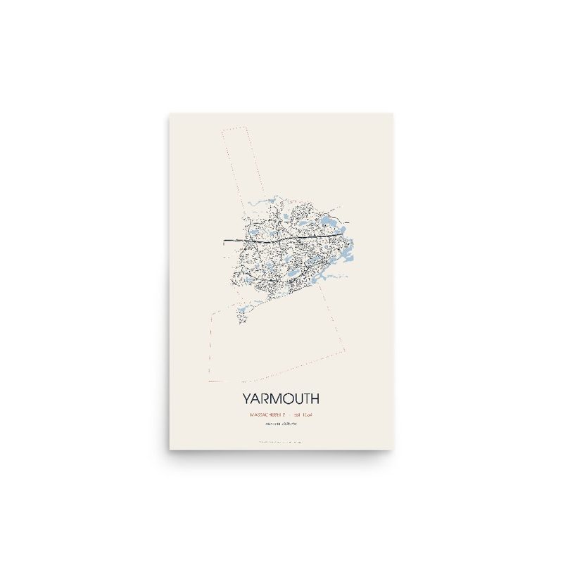 Yarmouth Street Map Poster · Linen