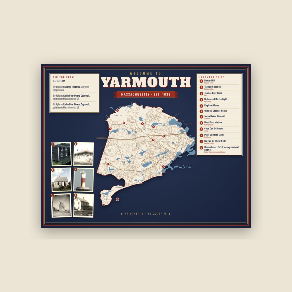 Yarmouth Map Placemat