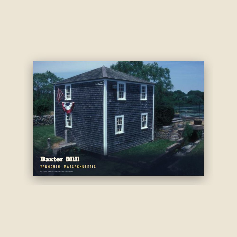 Yarmouth Baxter Mill Postcard
