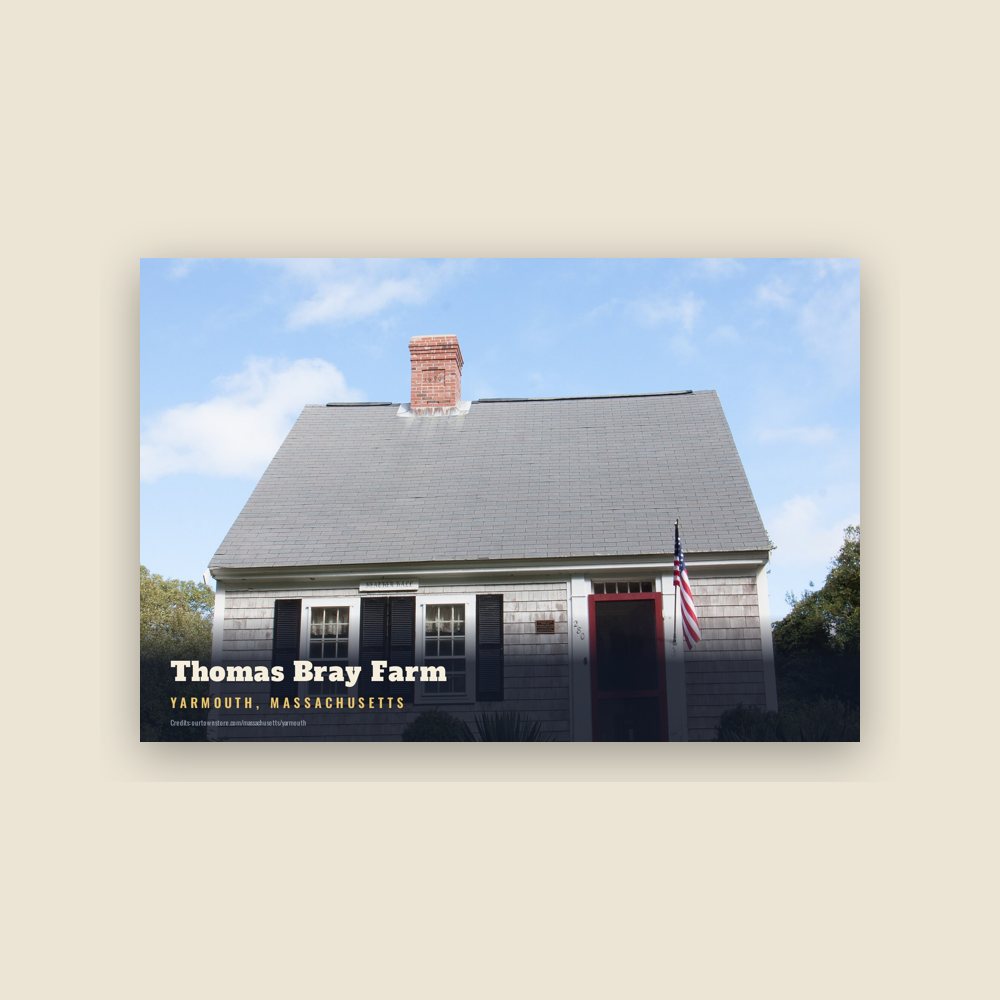 Yarmouth Thomas Bray Farm Postcard