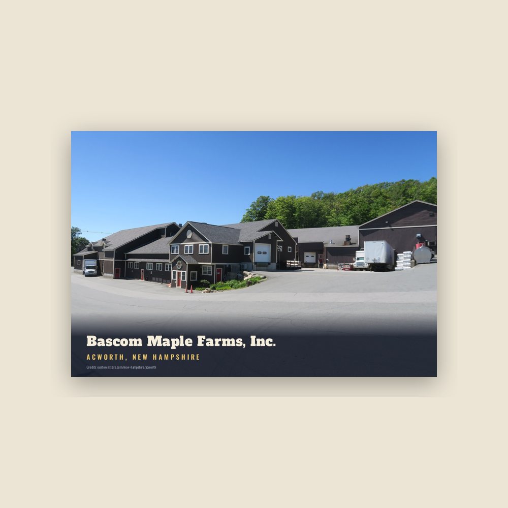 Acworth Bascom Maple Farms, Inc. Postcard