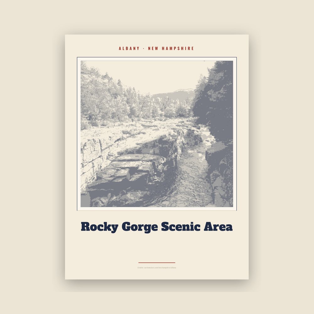 Albany Rocky Gorge Scenic Area Landmark Print