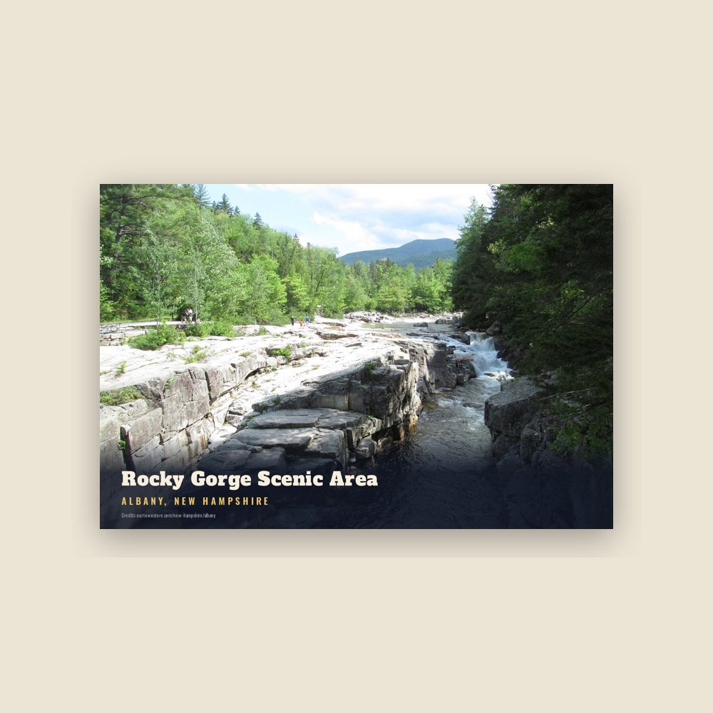 Albany Rocky Gorge Scenic Area Postcard