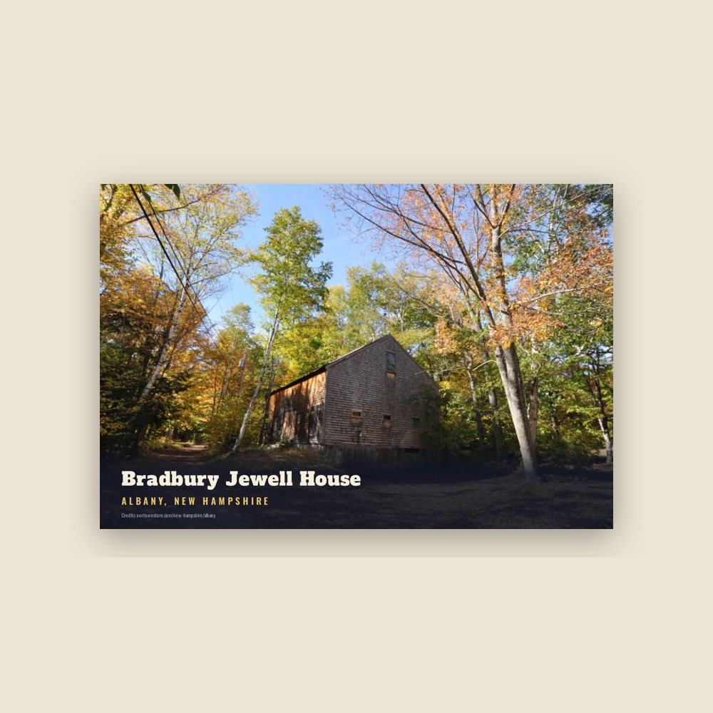 Albany Bradbury Jewell House Postcard