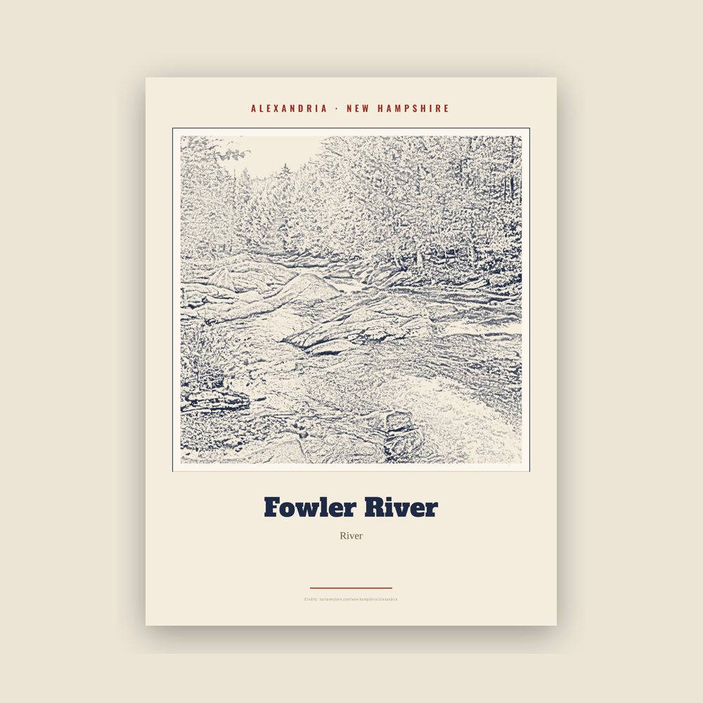 Alexandria Fowler River Landmark Print