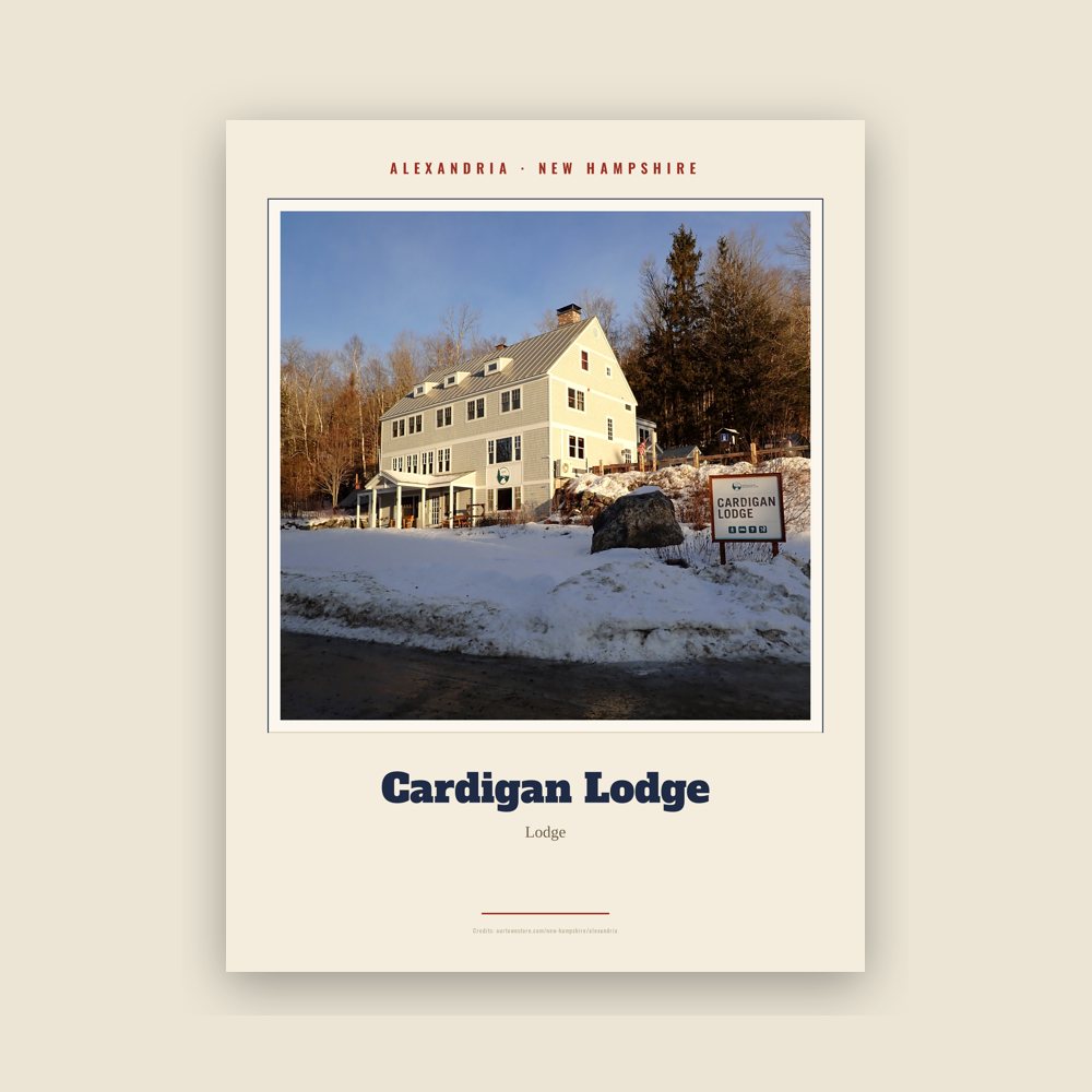 Alexandria Cardigan Lodge Landmark Print