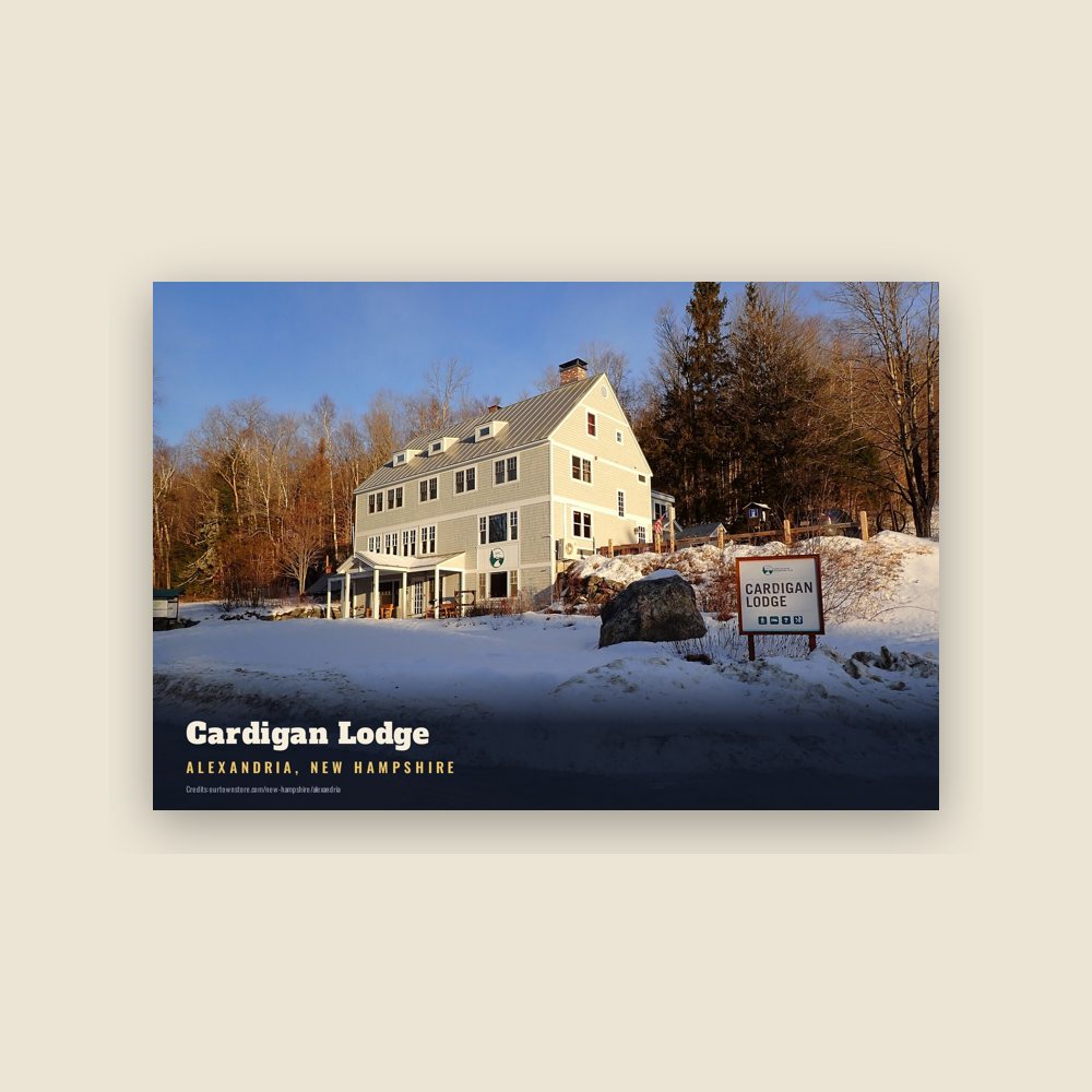 Alexandria Cardigan Lodge Postcard