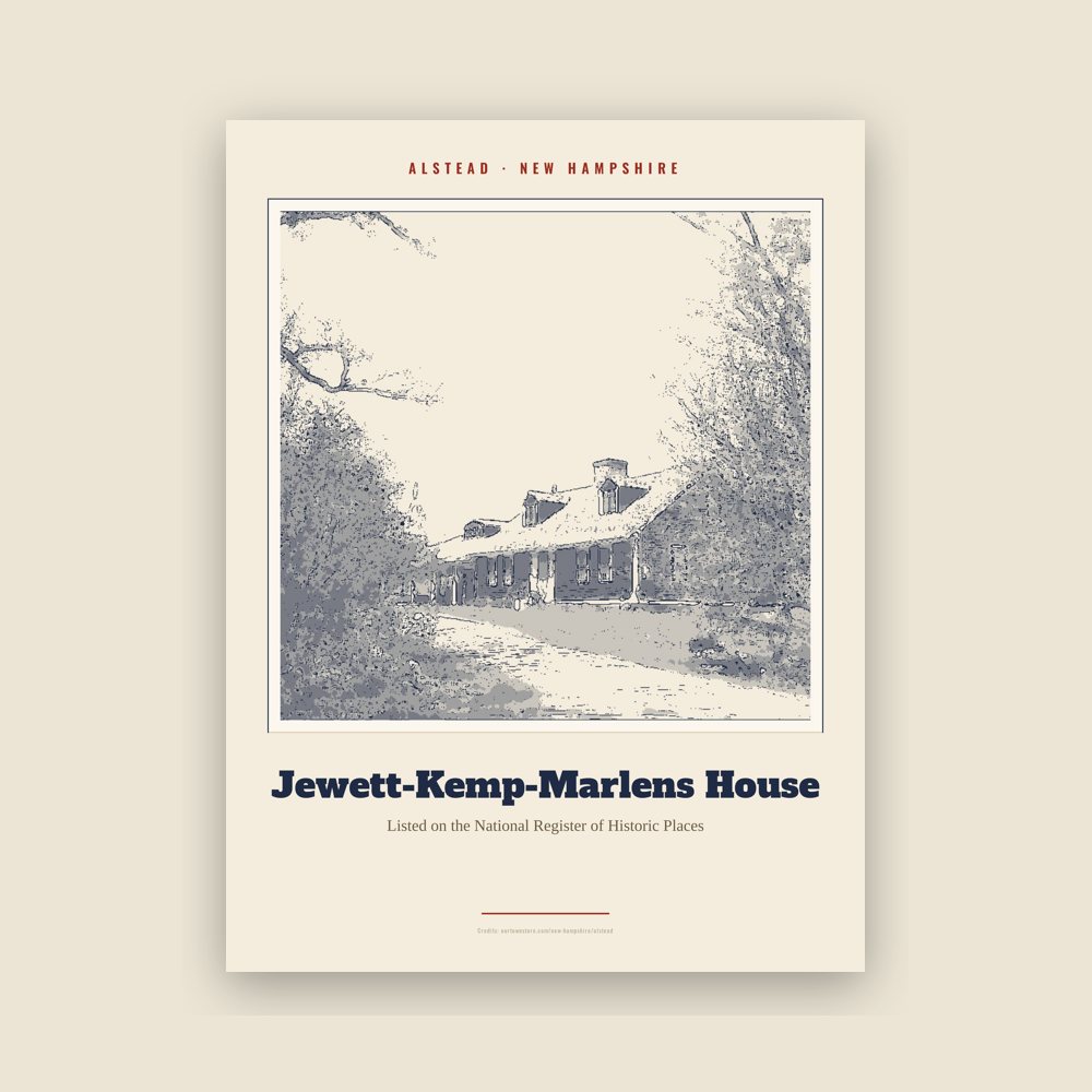 Alstead Jewett-Kemp-Marlens House Landmark Print